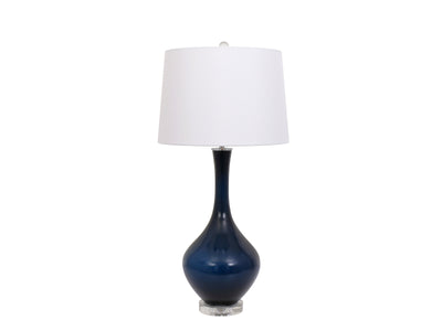 Elise 30" Table Lamp - Glass and Crystal