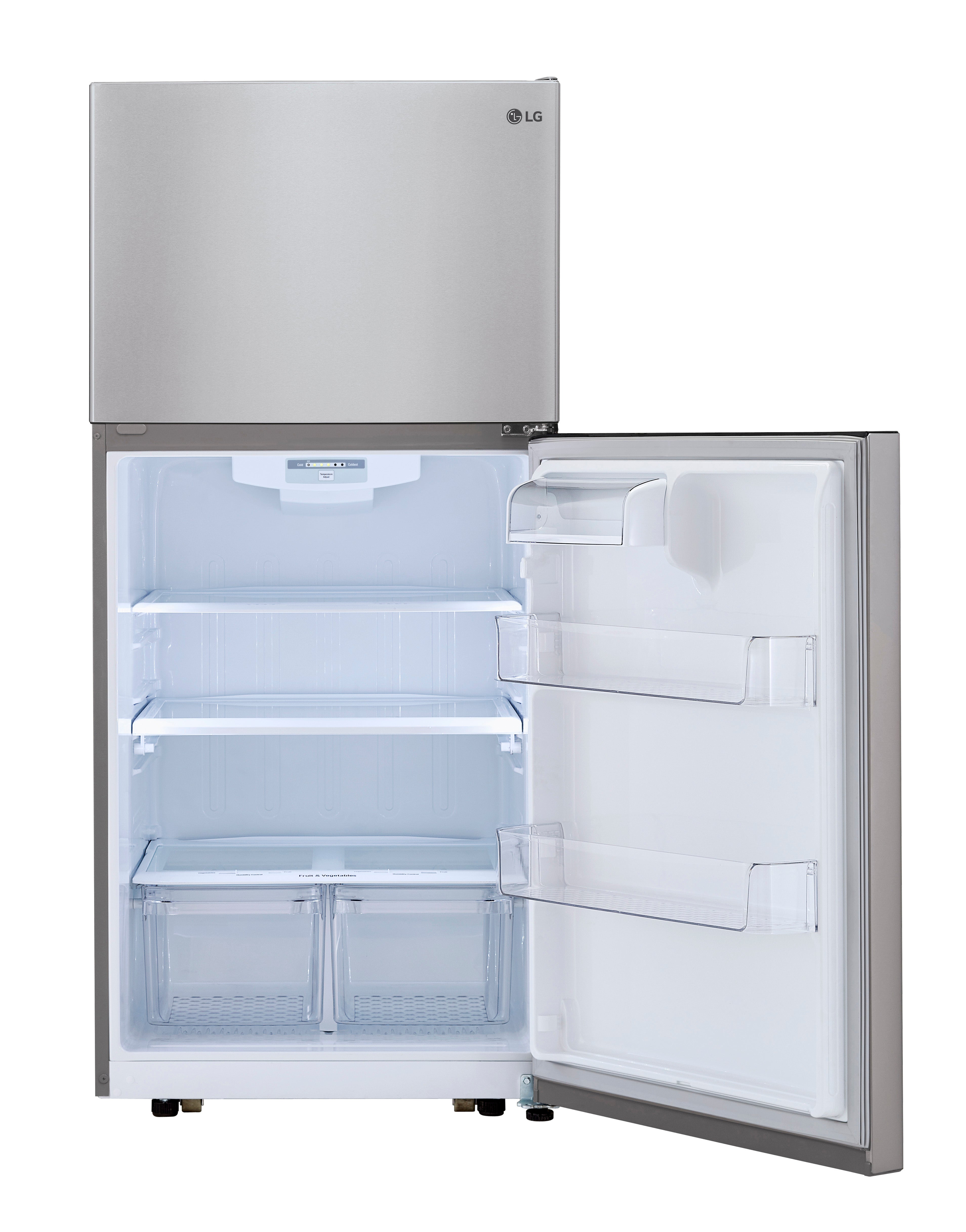 LG Stainless Steel Top Mount Refrigerator (20 Cu. Ft.) - LTCS20040S