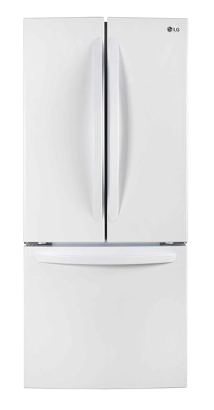LG 30" White French Door Refrigerator (22 cu. ft.) - LRFNS2200W
