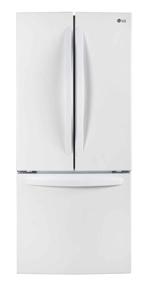 LG 30" 22 Cu. Ft. White French Door Refrigerator - LRFNS2200W