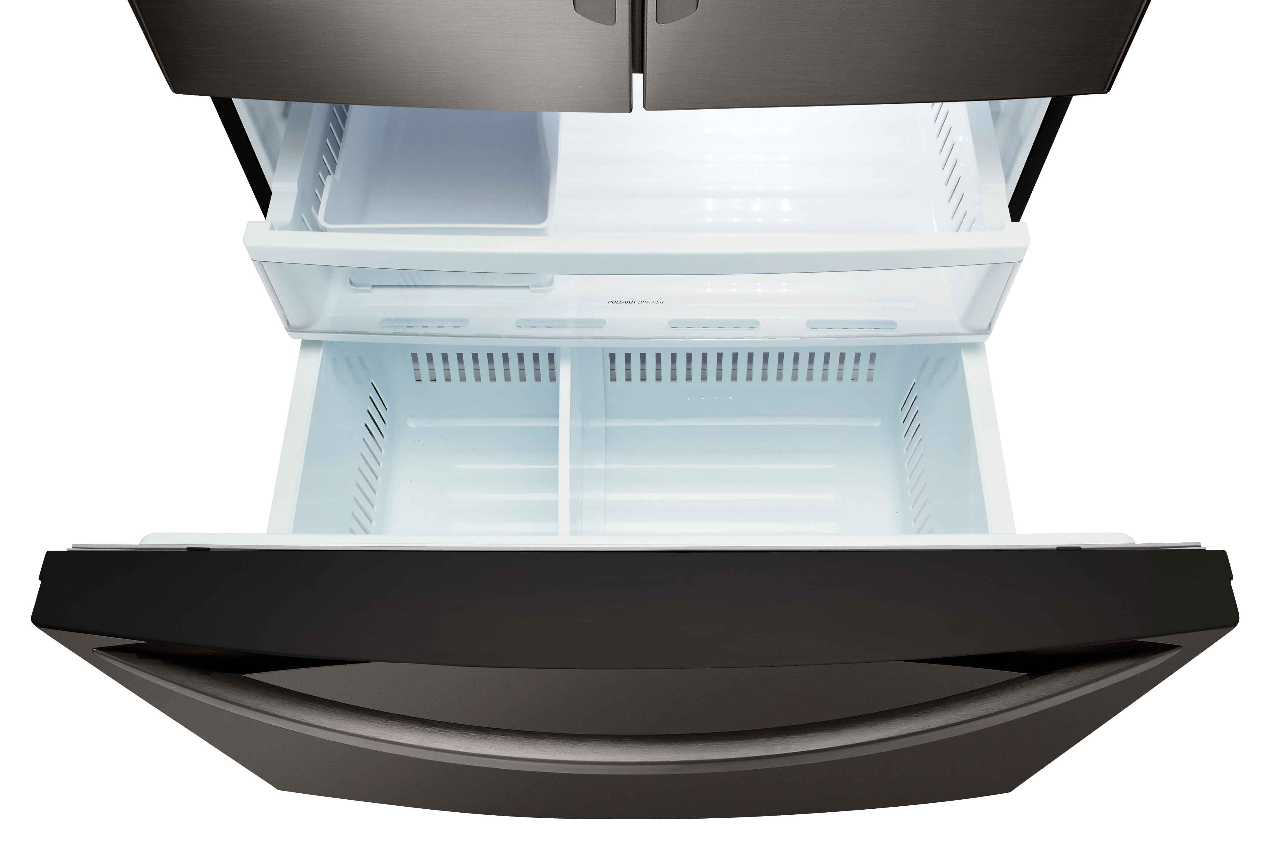 LG 30" 22 Cu. Ft. Black Stainless Steel French Door Refrigerator - LRFNS2200D