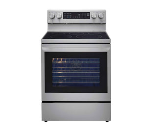 LG Smudge Resistant Stainless Steel 6.3 cu ft. Electric ThinQ® InstaView™ Range with Air Fry and True Convection- LREL6325F