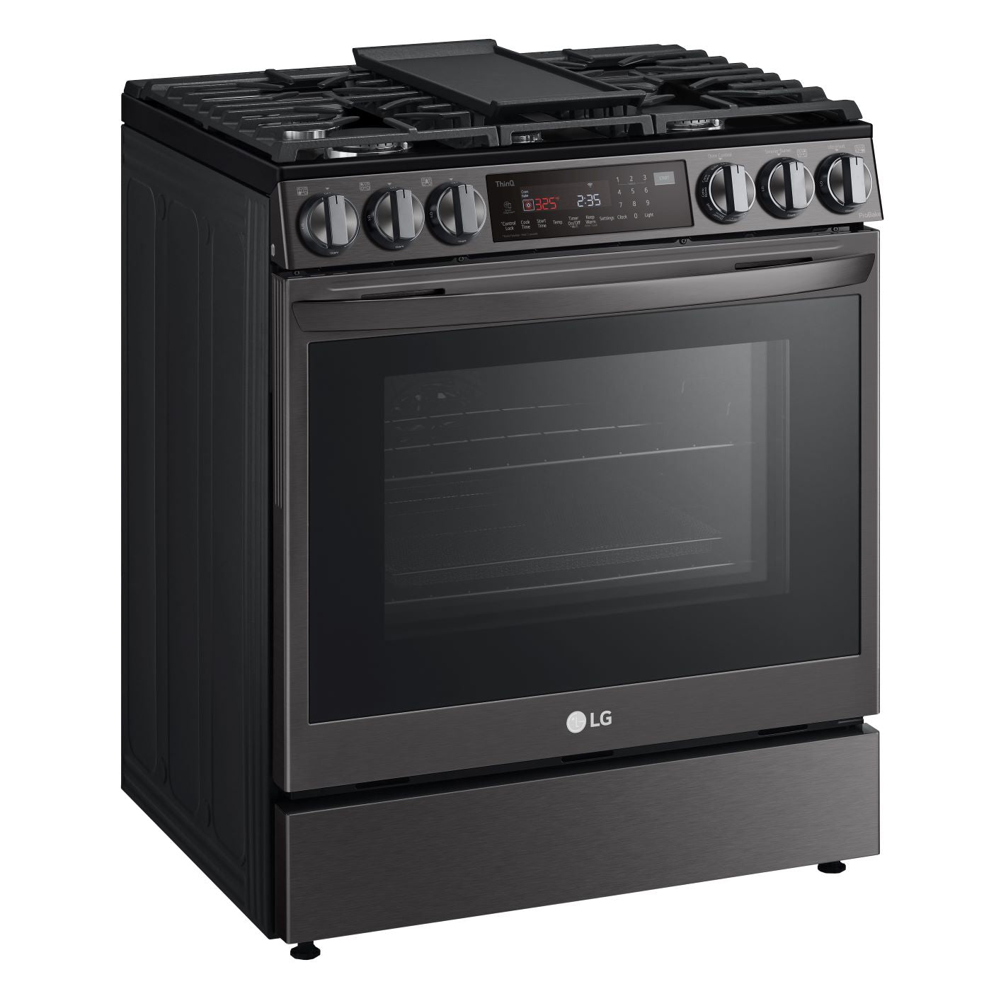 LG Black Stainless Steel Smart Wi-Fi Enabled ProBake Convection® InstaView™ Gas Slide-in Range with AirFry (6.3 Cu.Ft) - LSGL6335D
