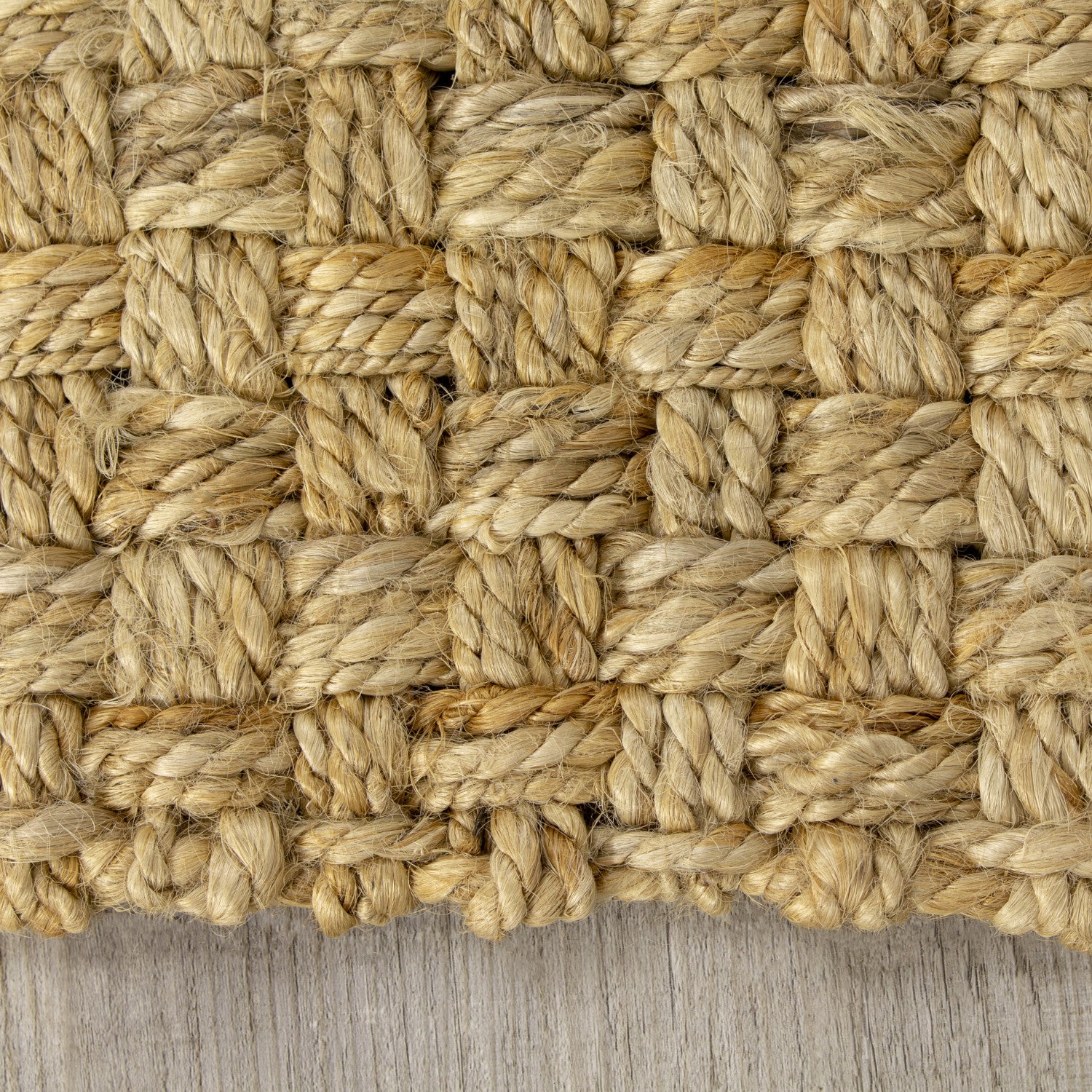 Jute 2'8" X 4'11" Basketweave Rug - Beige Area Rug