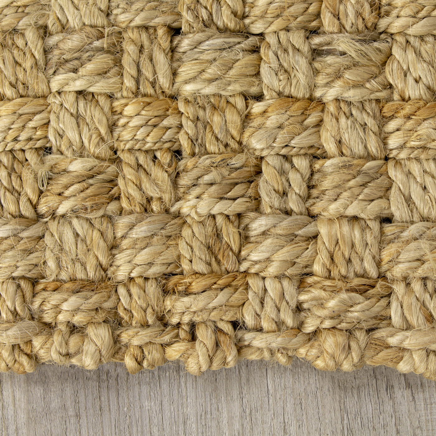 Jute 5'3" X 7'7" Basketweave Rug - Beige Area Rug
