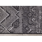 Jango 5'3" X 7'4" Indoor/Outdoor Geometric Rug - Grey Black  Area Rug