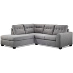 Estelle 2-Piece Sectional with Left-Facing Chaise - Grey