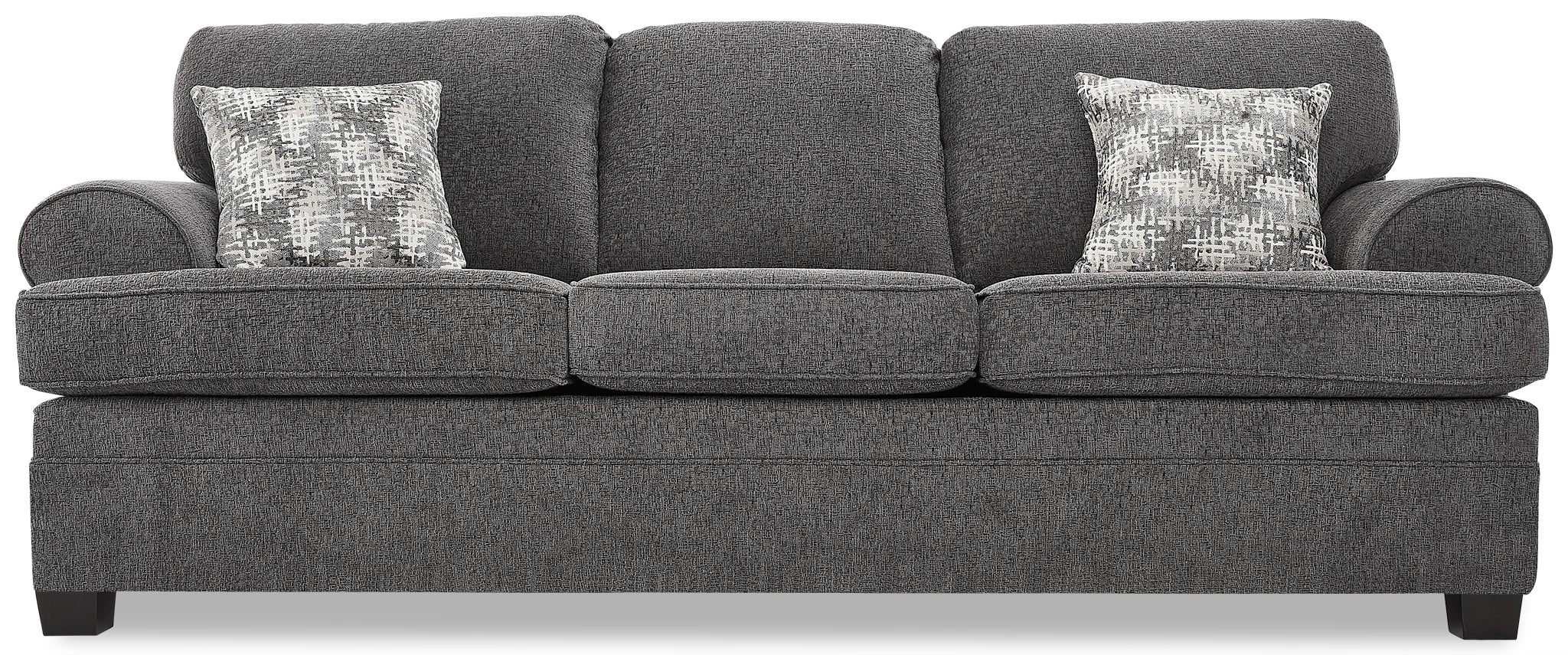 Calliope Sofa and Loveseat Set - Smoke