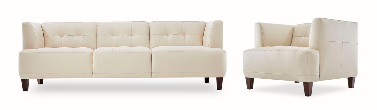 Messina Sofa and Chair Set - Ivory