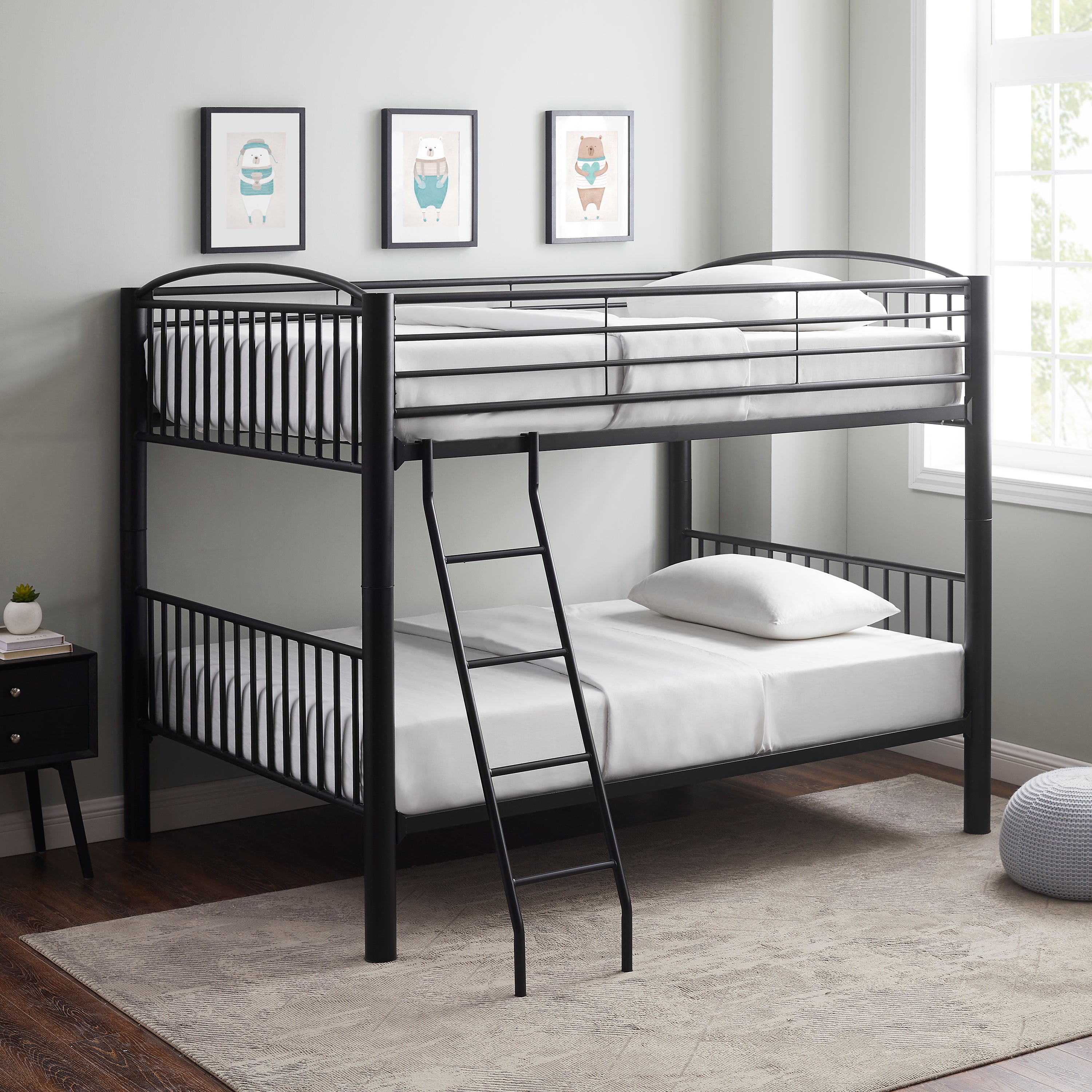 Dylan Twin Bunk Bed - Black Matte