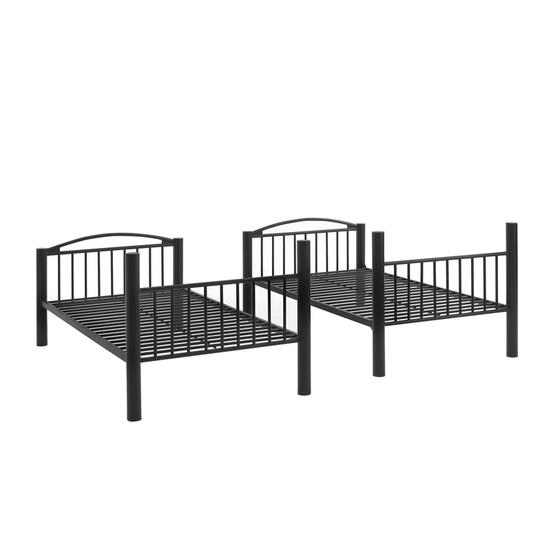 Dylan Twin Bunk Bed Black Matte Leon's