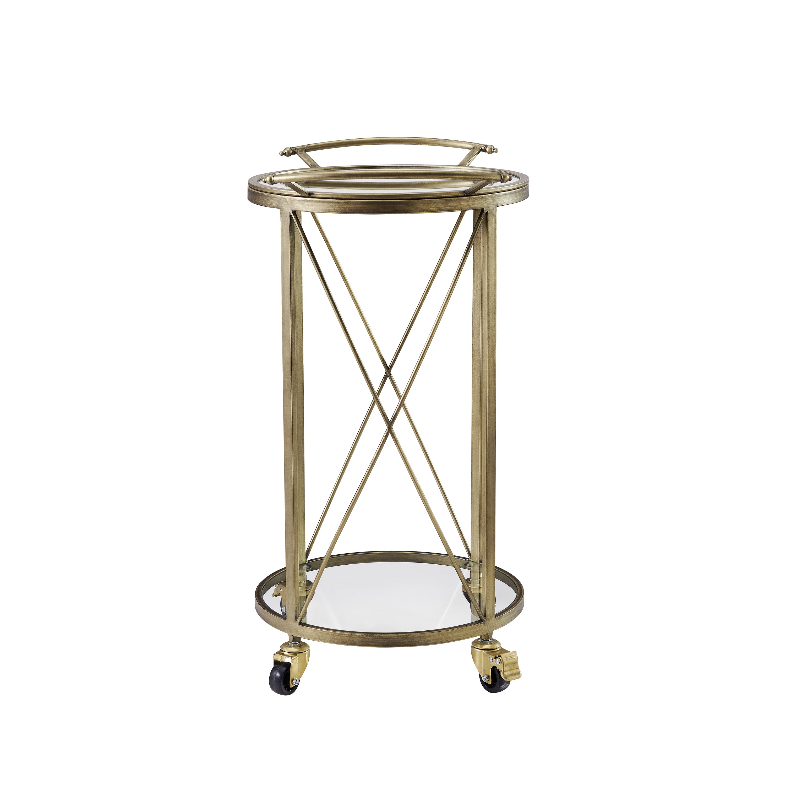Jami Round Bar Cart - Gold