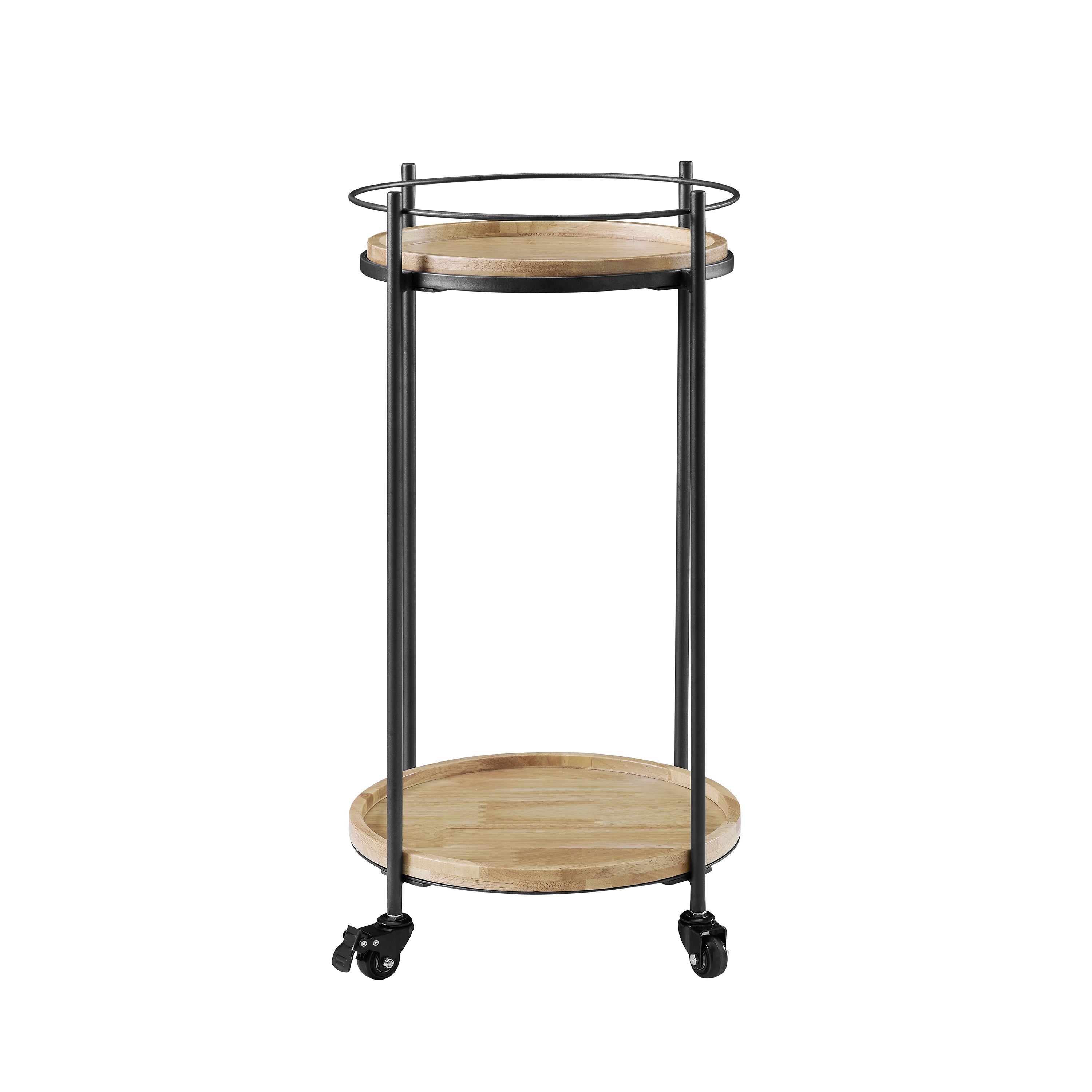 Eliya Round Bar Cart - Black