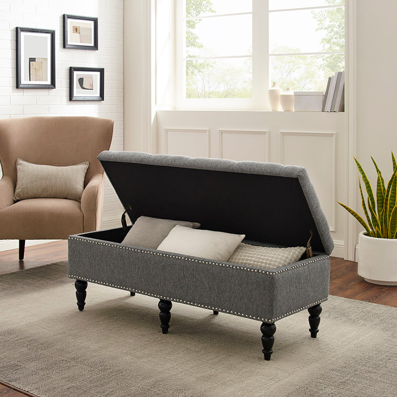 Faye Ottoman - Grey