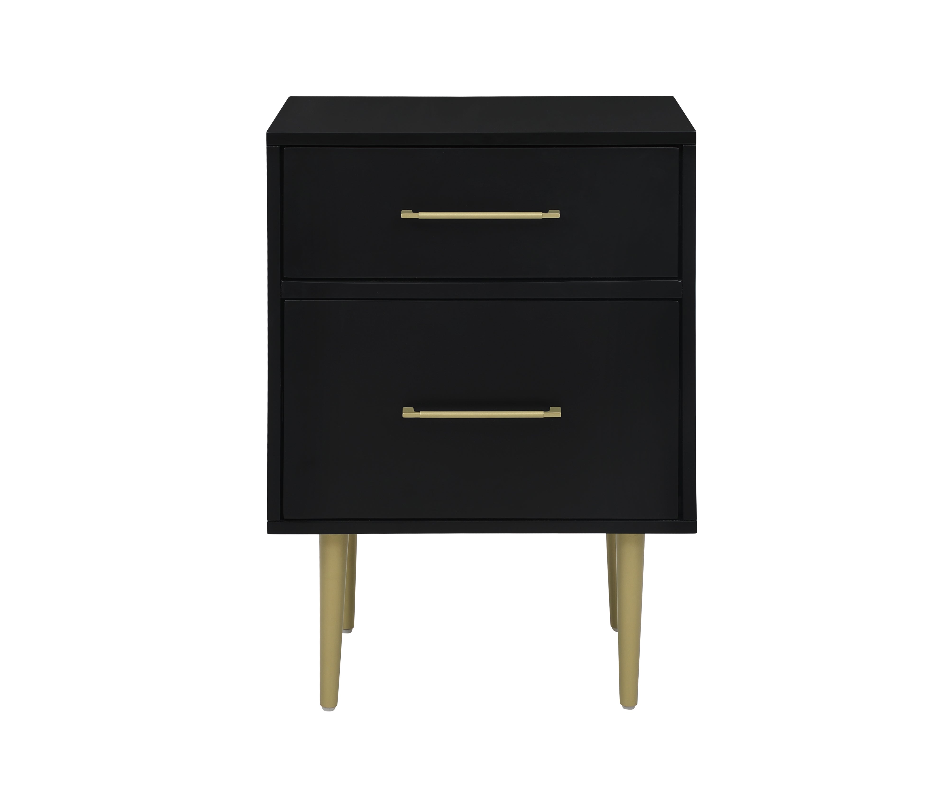 Valerie Glam Night Table - Black
