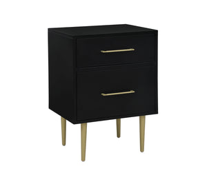 Valerie Glam Night Table - Black