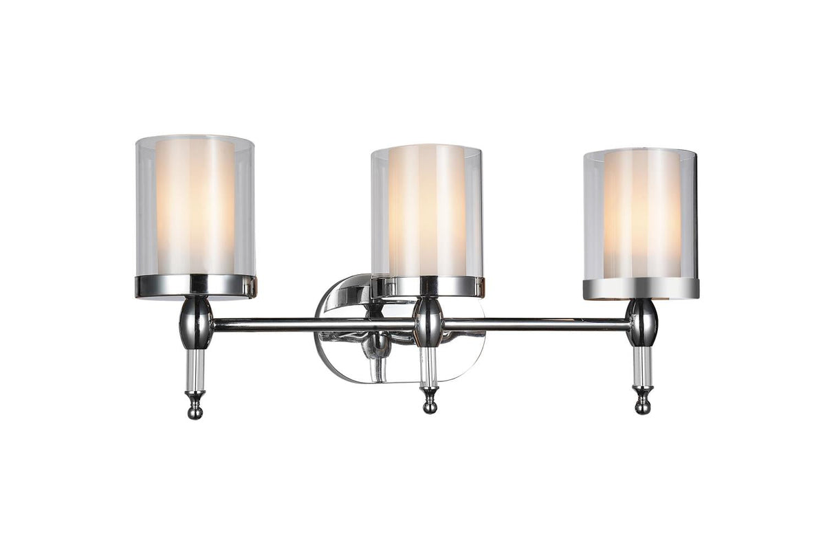Maybelle 3 Light Vanity Lighting - Chrome