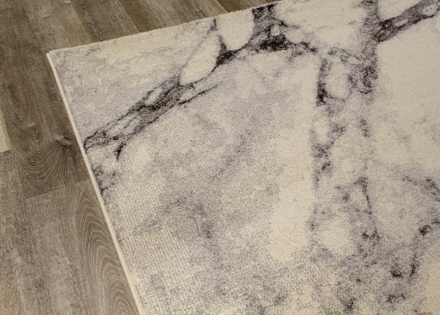 Mirza 7'10" X 10'10" Marble Profile Rug - Cream Grey Area Rug