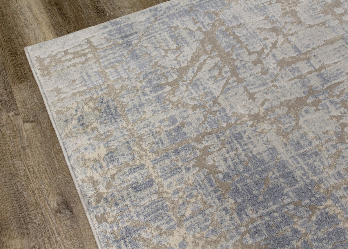 Harper 7'10" X 10'6" Crosshatching Rug - Grey Blue Area Rug