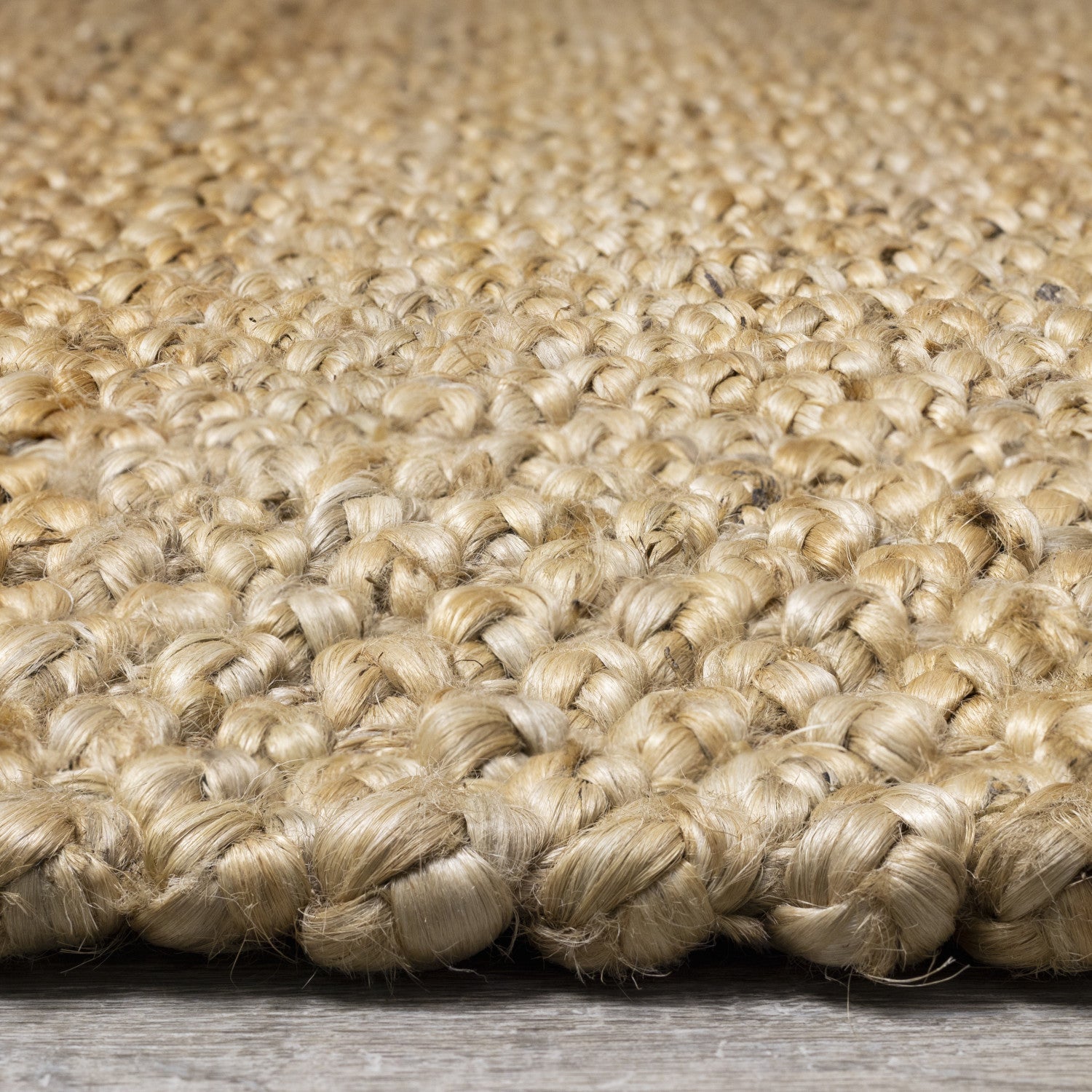 Jute 5'3" X 7'7" Braided Rug - Beige Area Rug