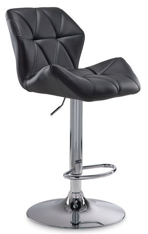 Ava Bar Height Stool - Black, Chrome