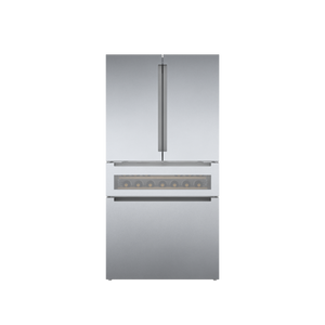 Bosch 36" 21.2 Cu. Ft. Stainless Steel Counter-Depth French Door Refrigerator with Wine Drawer - B36CL81ENG