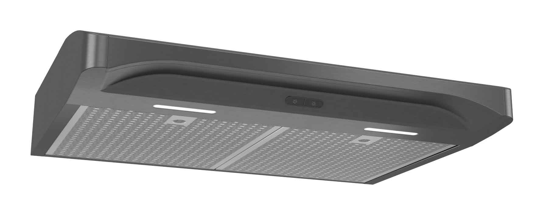 Broan Black Stainless Steel 30" 300 CFM Under-the-Cabinet Range Hood - BQDD130BLS