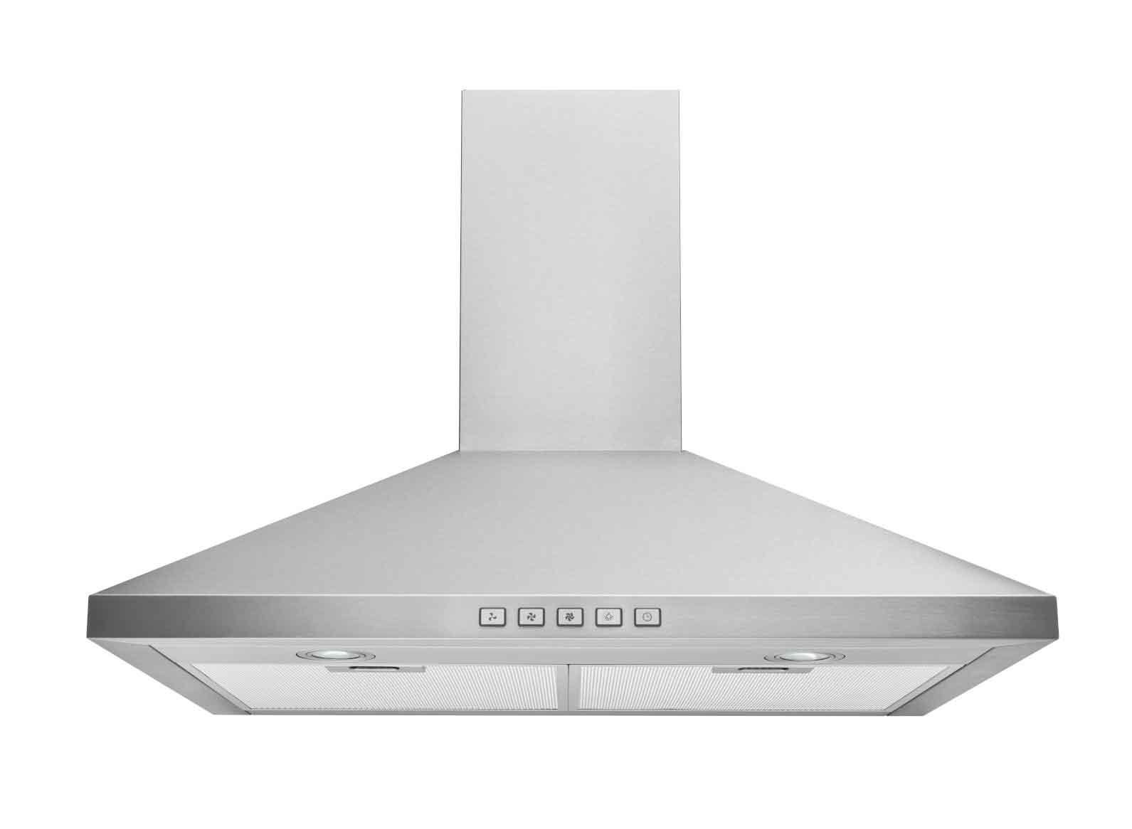 Broan Stainless Steel 24" 450 CFM Designer Pyramidal Chimney Hood - BWP1244SS