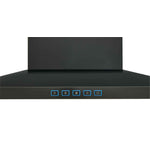 Broan Black Stainless Steel 30" 450 CFM Designer Chimney Range Hood - BWS1304BLS