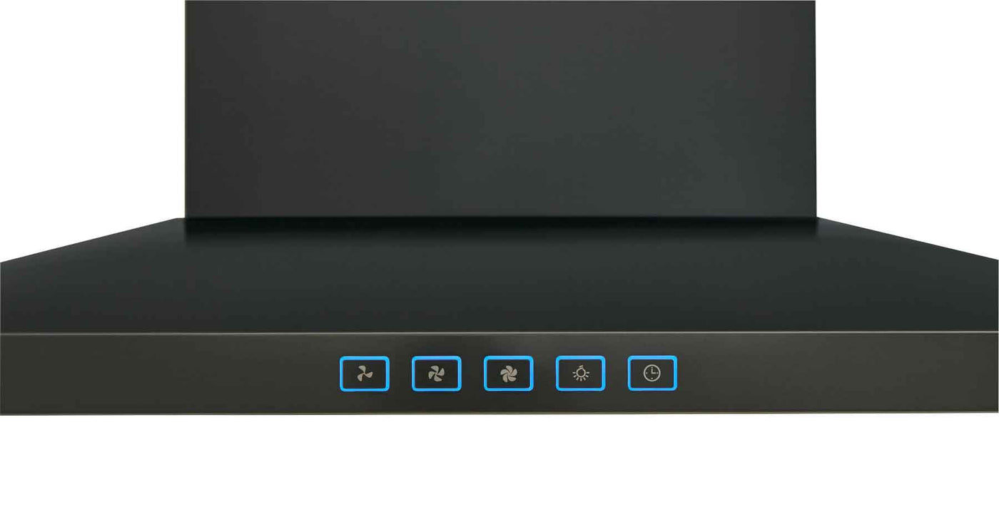 Broan Black Stainless Steel 30" 450 CFM Designer Chimney Range Hood - BWS1304BLS