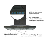 Broan Black Stainless Steel 30" 450 CFM Designer Chimney Range Hood - BWS1304BLS