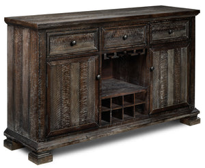 Bernice Server - Rustic Brown