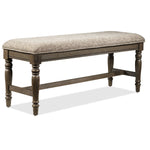 Bilboa 6-Piece Extendable Dining Set with Bench - Roasted Oak