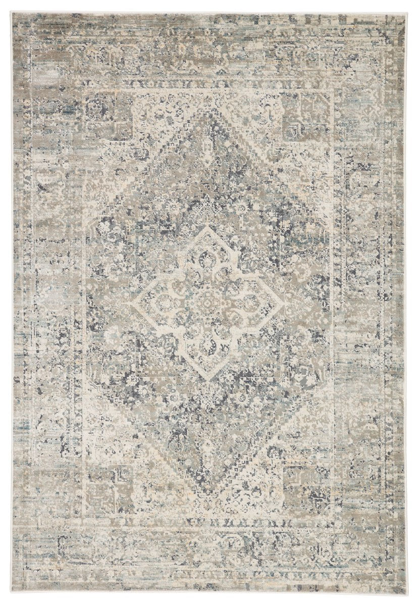 Barodi II Area Rug - 5'3" X 7'6" - Grey/Ivory