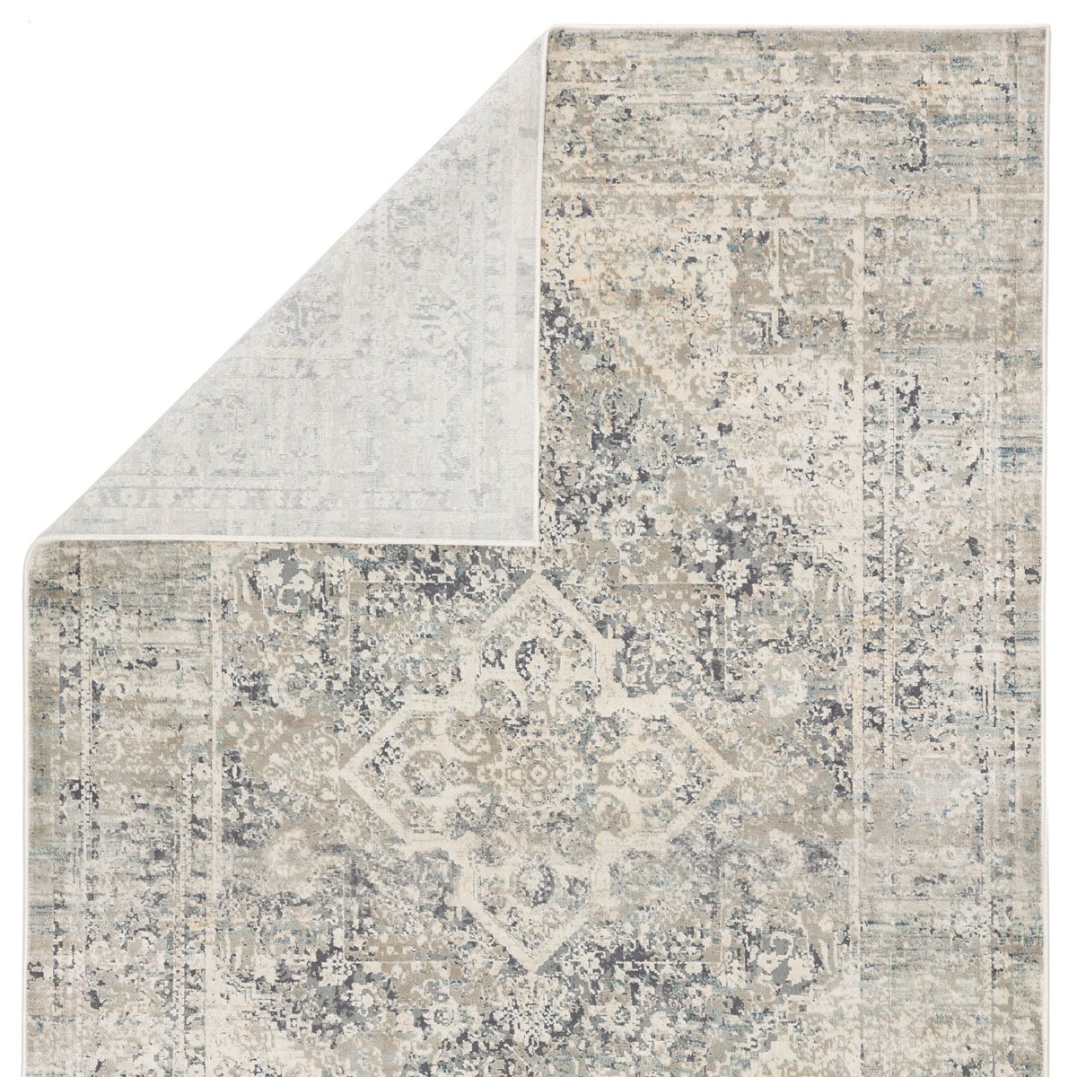 Barodi II Area Rug - 5'3" X 7'6" - Grey/Ivory