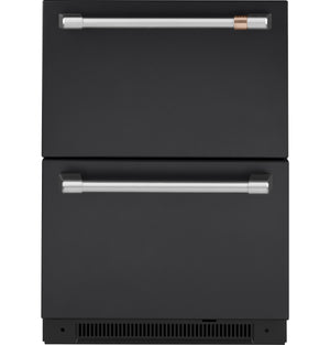 Café Matte Black Built-In Dual-Drawer Refrigerator (5.7 Cu.Ft) - CDE06RP3ND1