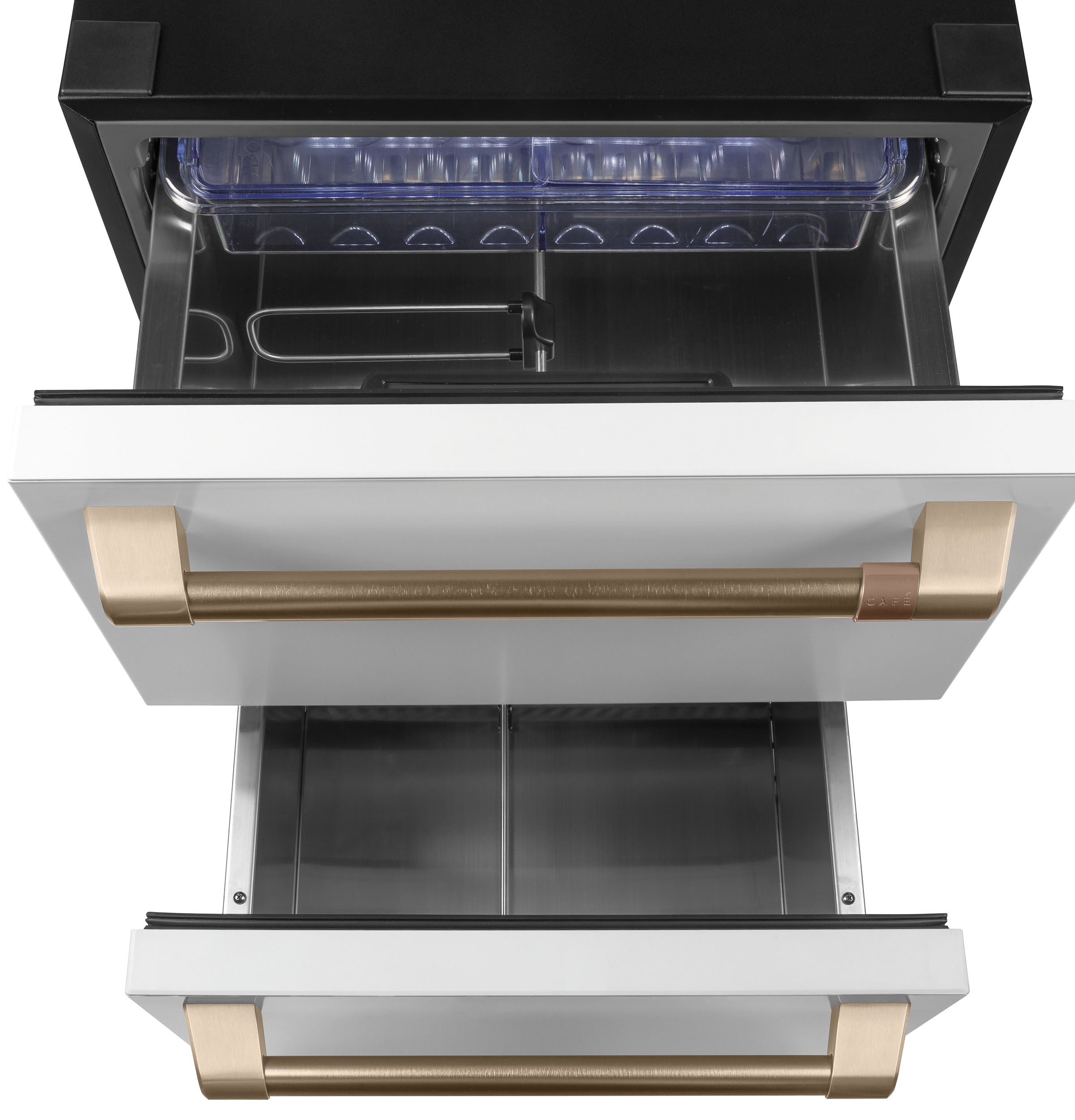 Café Matte White Built-In Dual-Drawer Refrigerator (5.7 Cu.Ft) - CDE06RP4NW2