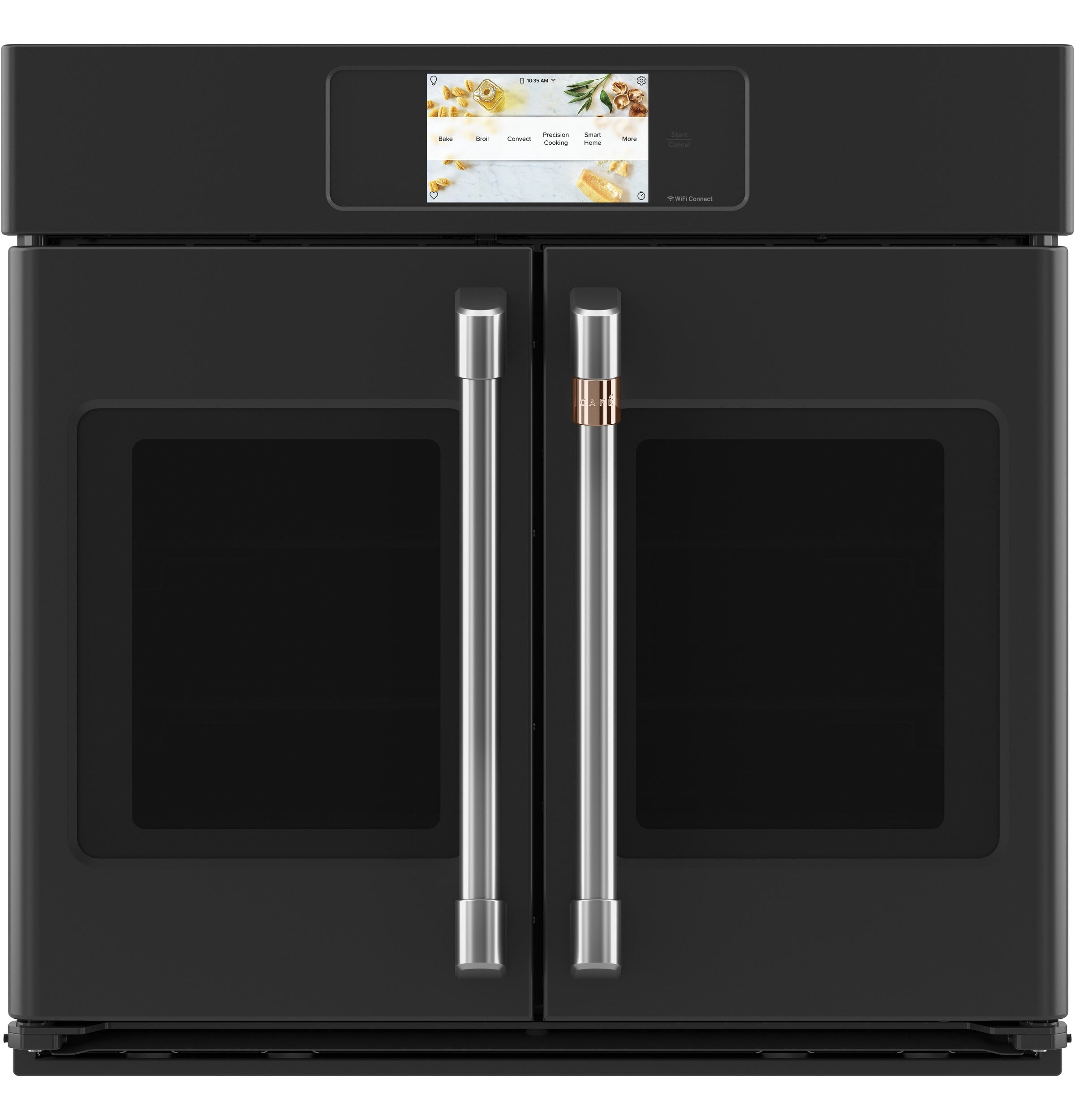 Café Matte Black 30" Built-In French-Door Single Convection Wall Oven (50 Cu.Ft) - CTS90FP3ND1