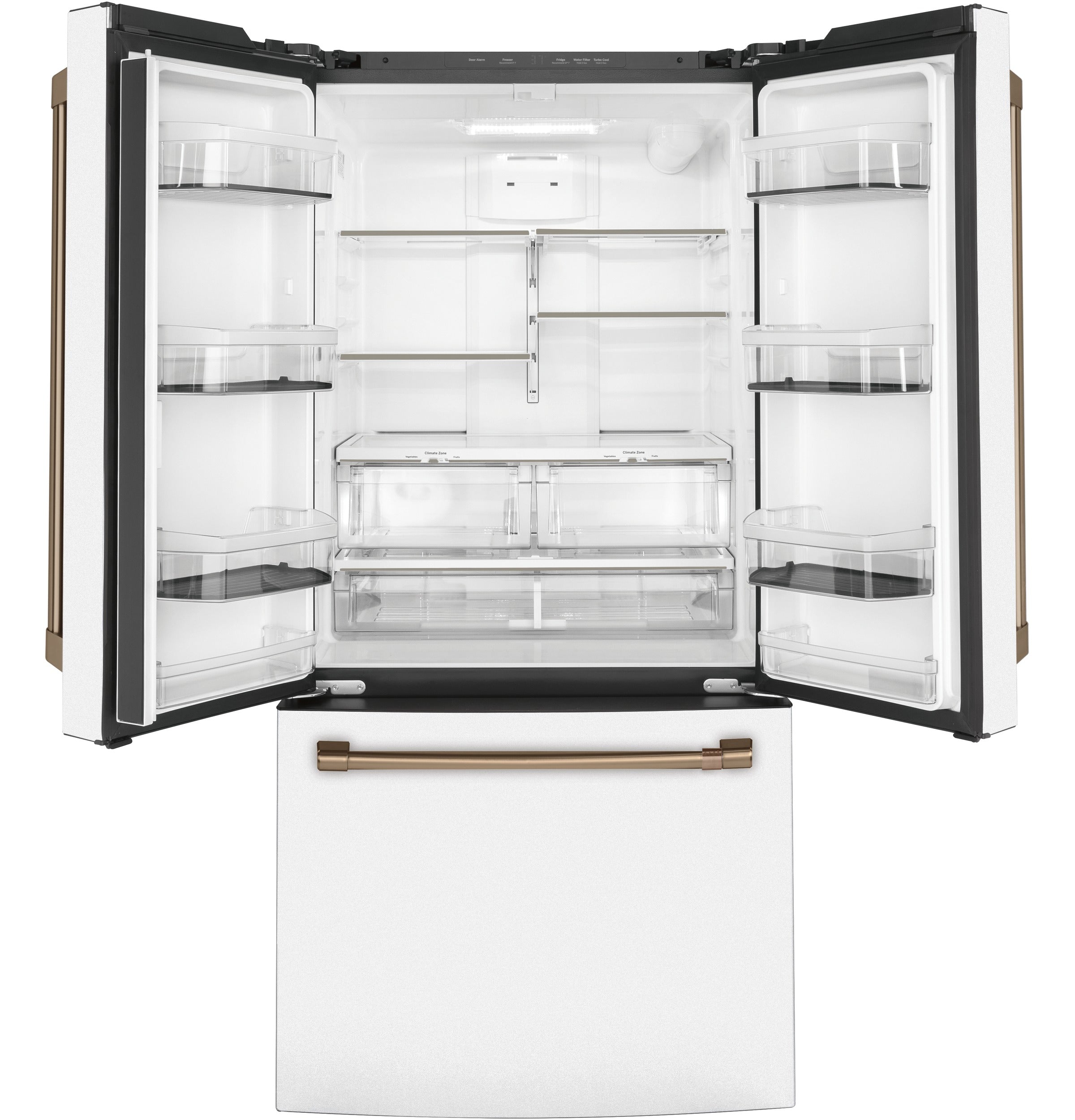 Café 33" 18.6 Cu. Ft. Matte White Counter-Depth French Door Refrigerator - CWE19SP4NW2