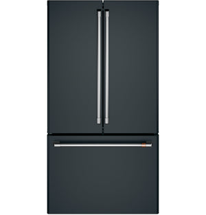 Café 36" 23.1 Cu. Ft. Matte Black Counter-Depth French Door Refrigerator - CWE23SP3MD1