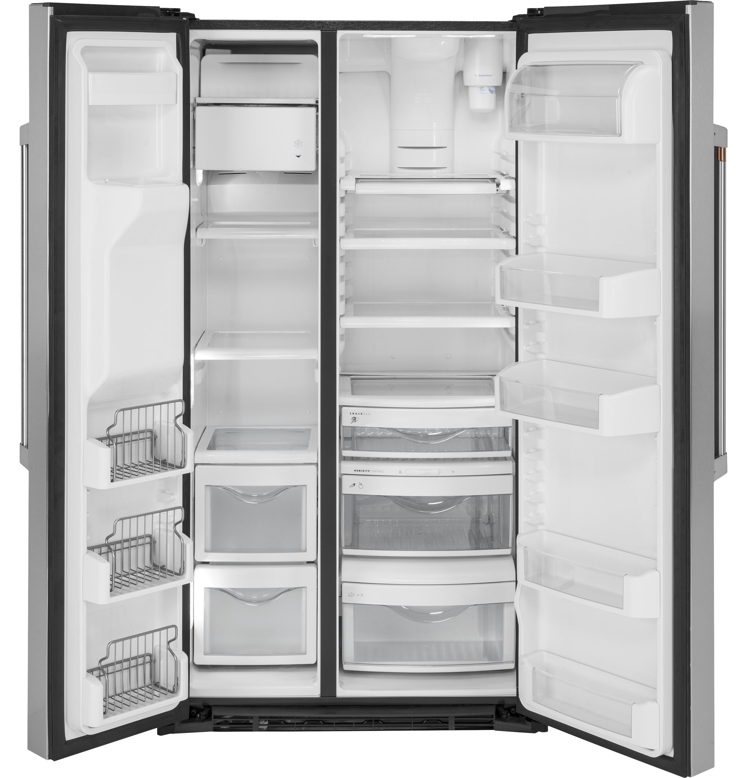 Café 36" 21.9 Cu. Ft. Stainless Steel Counter-Depth Side-by-Side Refrigerator - CZS22MP2NS1