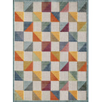 Penniac IV Indoor/Outdoor Area Rug - 6'7" X 9' - Ivory/Multi