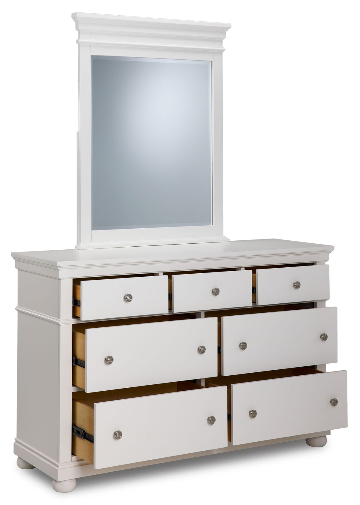 Canterbury 7 Drawer Dresser - Natural White