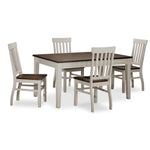 Caylie 5-Piece Dining Set - Ivory, Driftwood