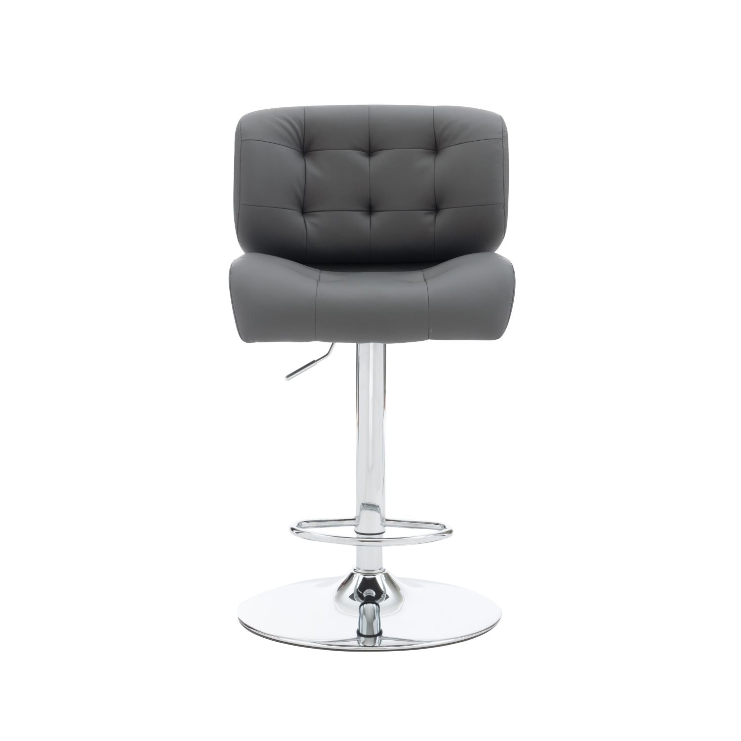 Bridger Bar Height Stool - Grey, Chrome