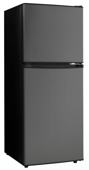 Danby Black Stainless Steel Look Compact Refrigerator (4.7 Cu.Ft.) - DCR047A1BBSL