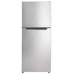 Danby 23.5" 10.1 Cu. Ft. Black And Stainless Look Top-Freezer Refrigerator - DFF101B1BSLDB