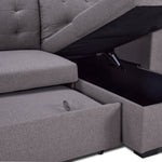 Dustin Reversible Pop-Up Sofa Bed - Grey