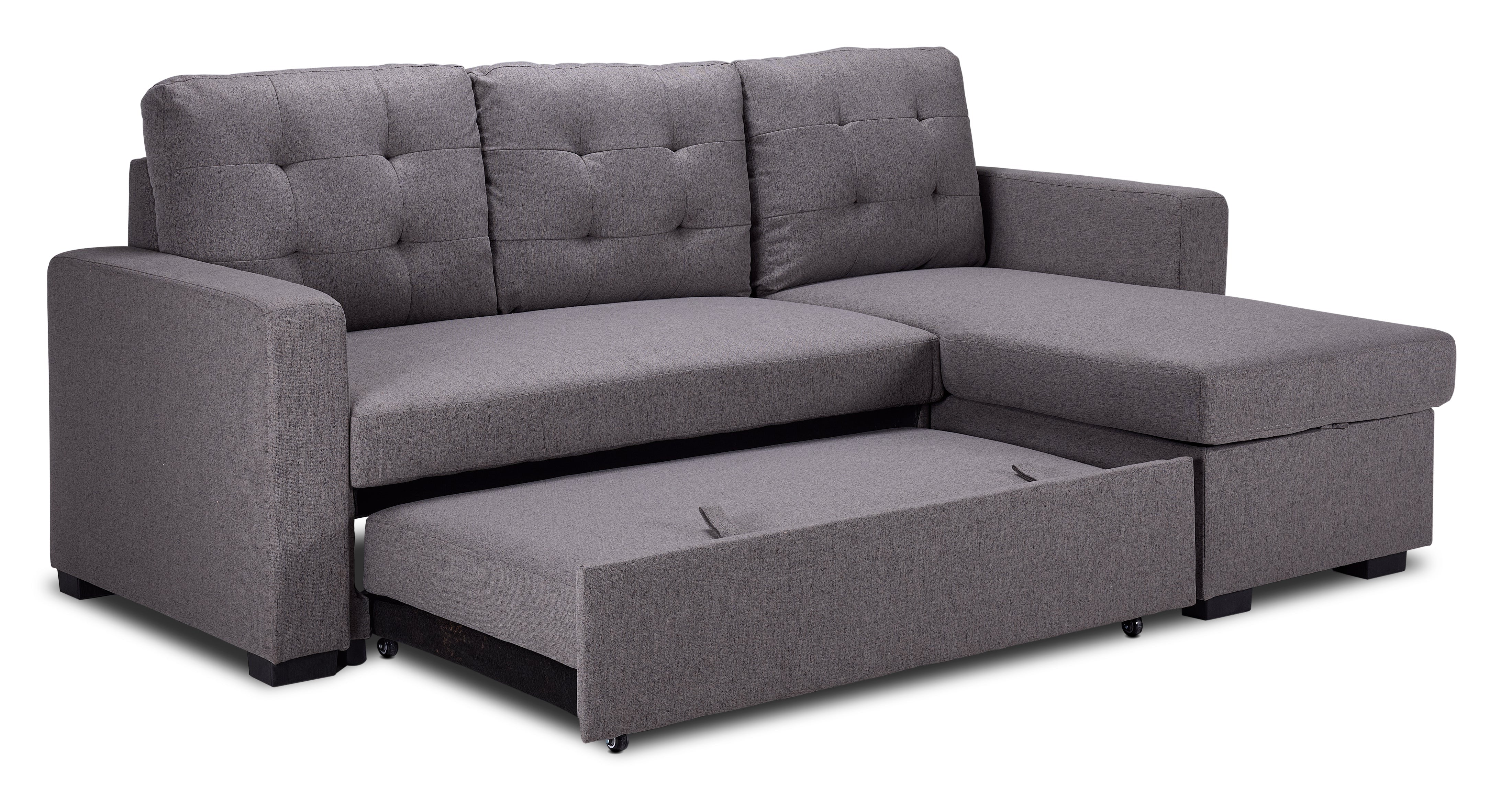 Dustin Reversible Pop-Up Sofa Bed - Grey