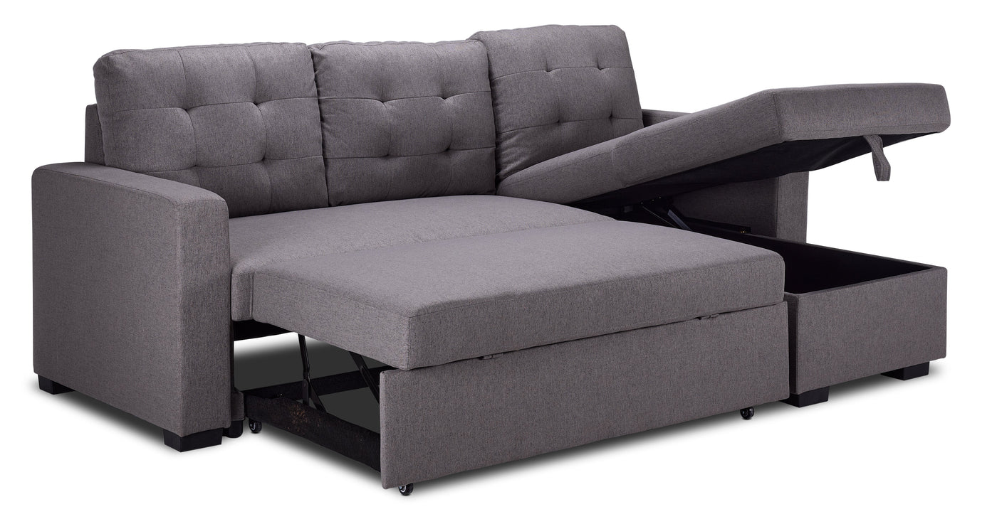 Dustin Reversible Pop-Up Sofa Bed - Grey